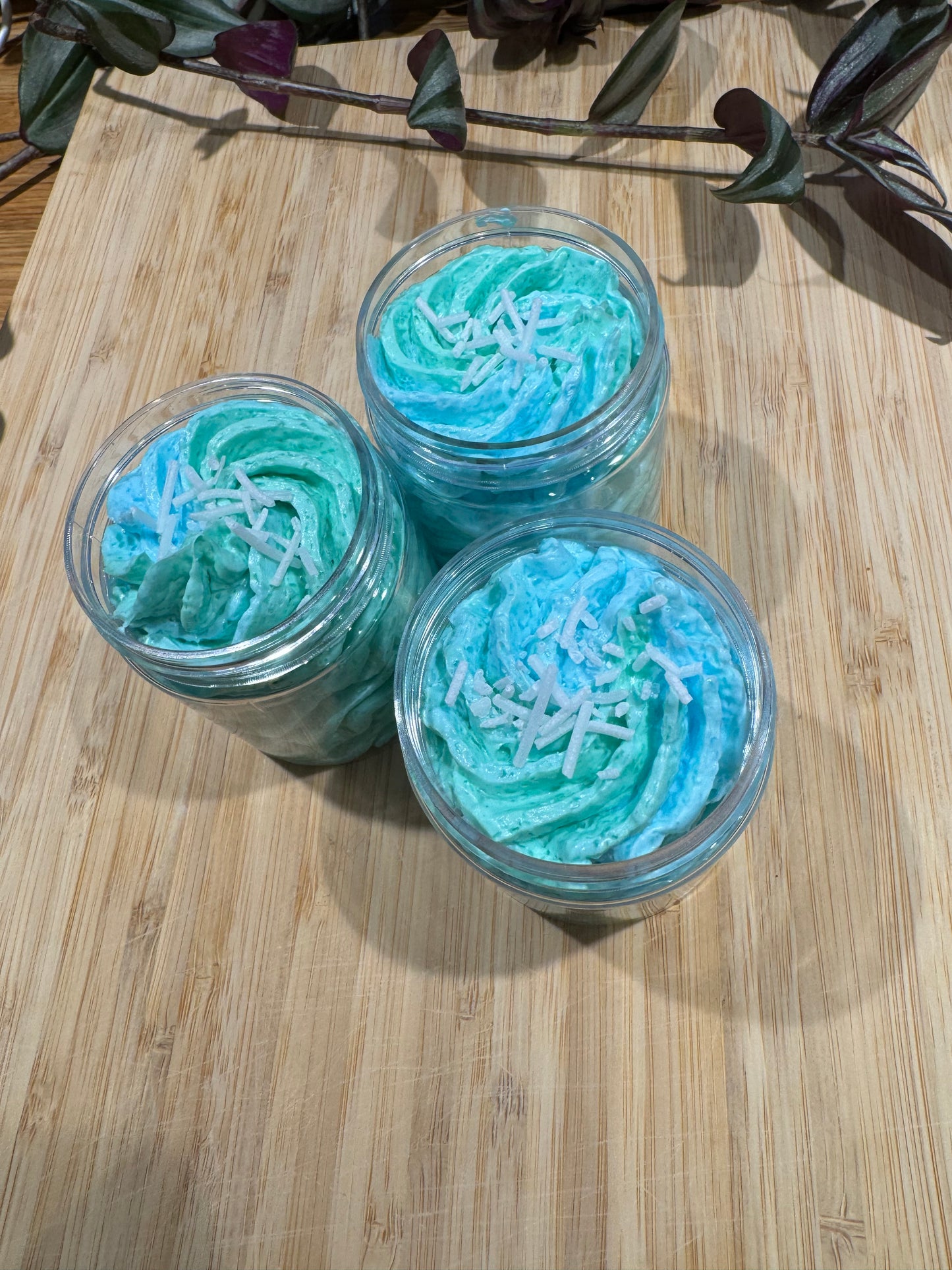 Pot de savon au beurre fouetté